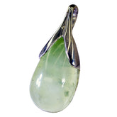 Greta Light Green Gemstone Pendant with Silver Accent